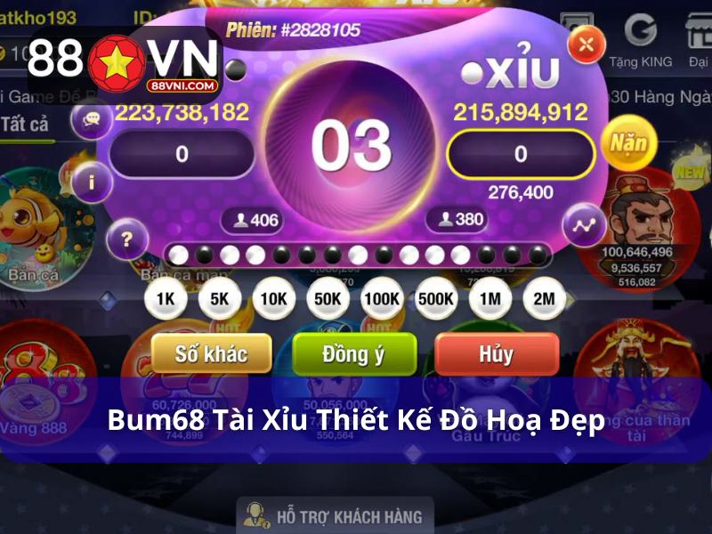 Tham gia Bum68 tài xỉu trải nghiệm đồ hoạ ấn tượng