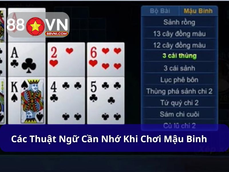 Nắm vững thuật ngữ mậu binh để chơi hiệu quả hơn